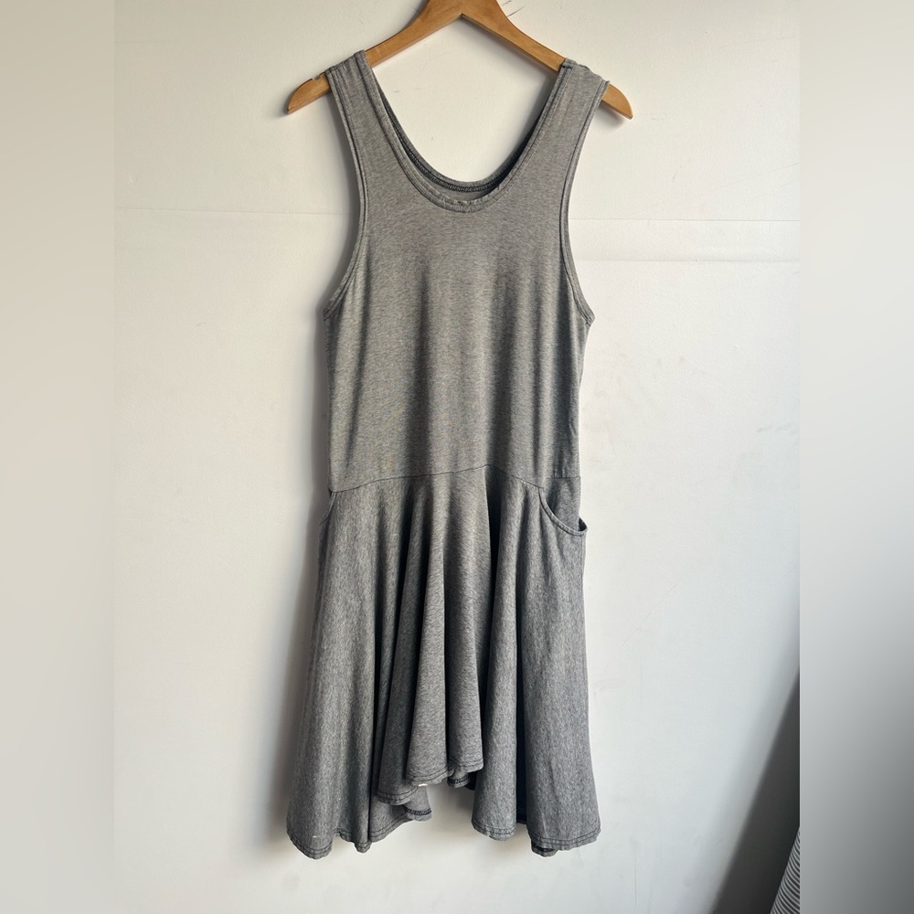 Flax by Jeanne Engelhart micro stripe knit twirl dress - S